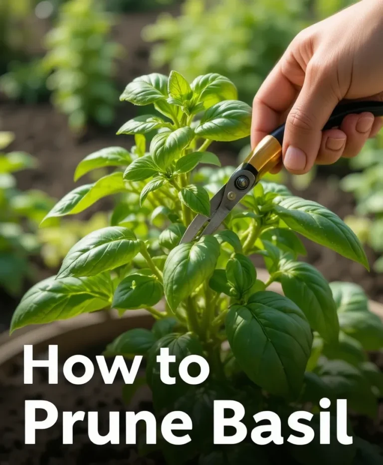 How to Prune Basil