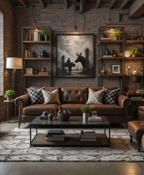 Chocolate Brown Couch Living Room Ideas