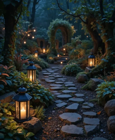 Lantern Path Lighting
