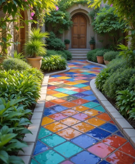 Mosaic Pathways - Moroccan Garden Ideas