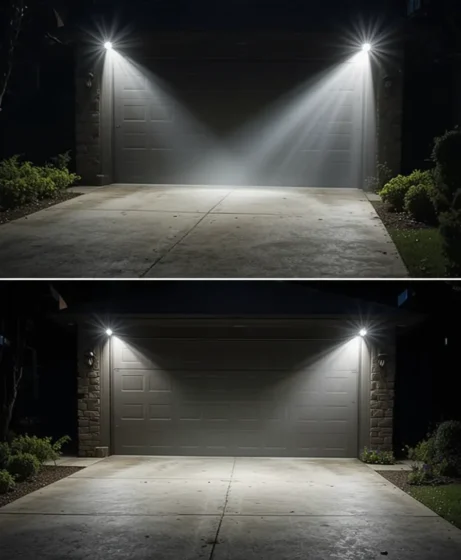Motion-Activated Security Floodlights