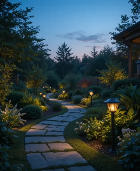 Solar Pathway Lights - Garden Lighting Ideas