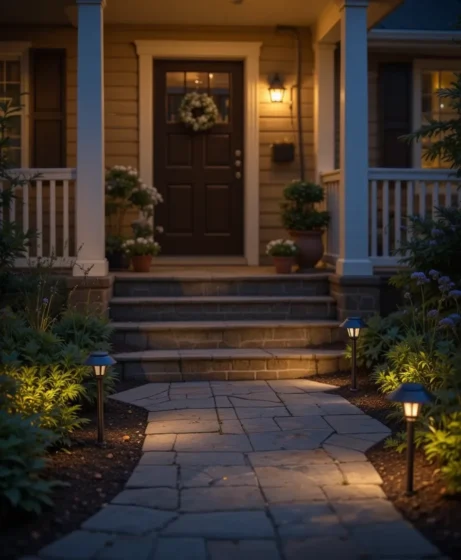 Solar-Powered Path Lights