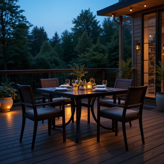 Under-Table Lighting for Dining Zones