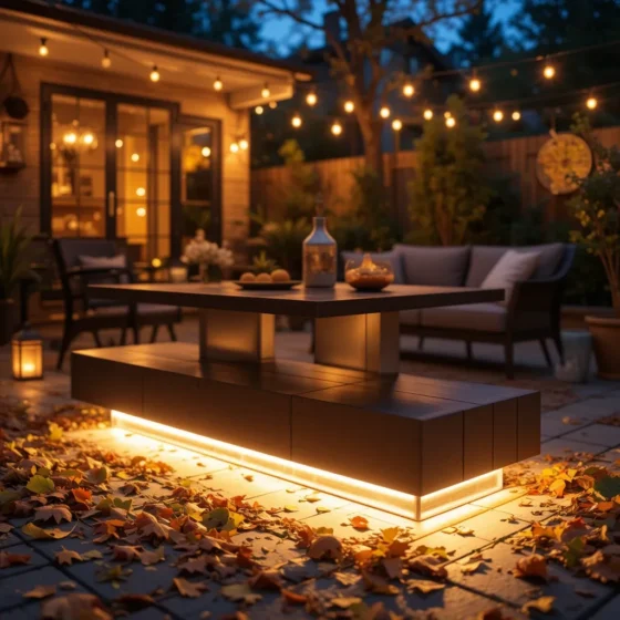 Under-Table Lighting for Subtle Glow