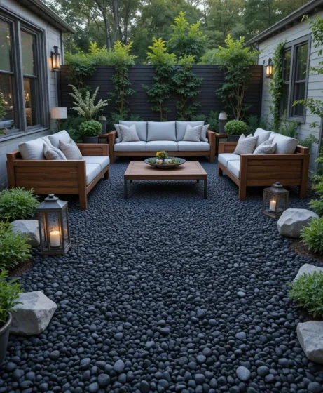 Black Rock Patio Flooring