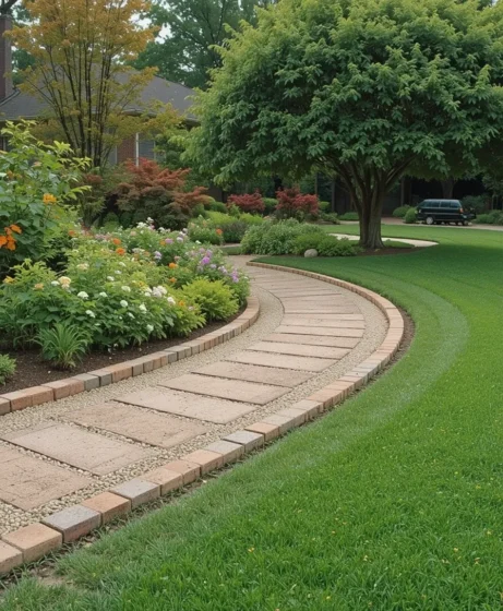 Brick Pathway Borders
