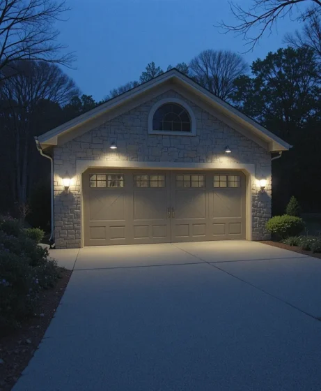 Downlights on Garage Roof or Eaves
