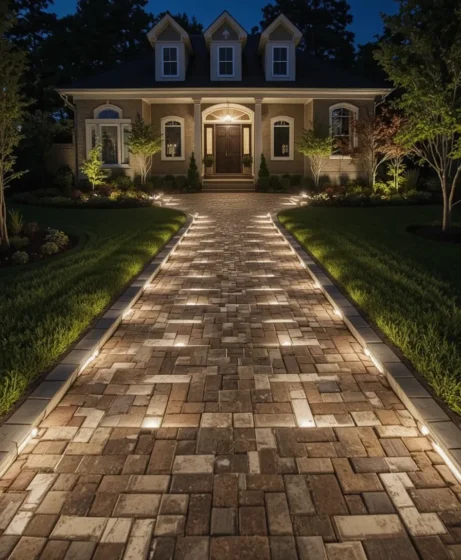 Embedded LED Pavers for Artistic Lighting
