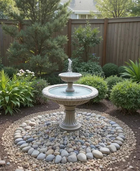 Gravel Base with Water Feature or Fountain