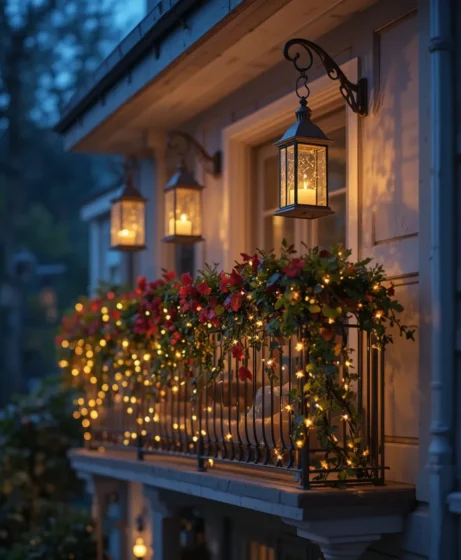 Hanging Lanterns with Lights