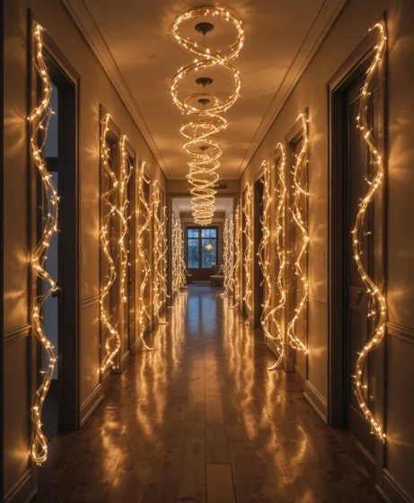 LED Rope Spiral Decorations