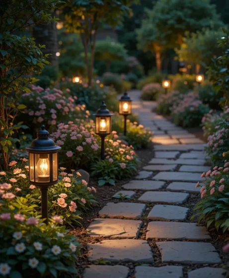 Lantern-Style Path Lights