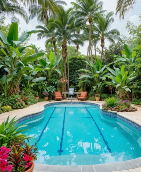 Lush Tropical Plants