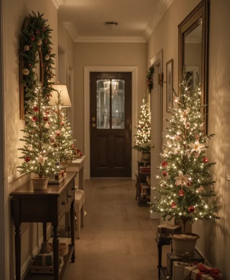 Mini Lighted Christmas Trees