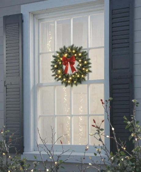 Mini Wreaths with Lights