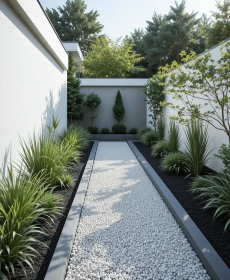 Monochrome Gravel Garden 