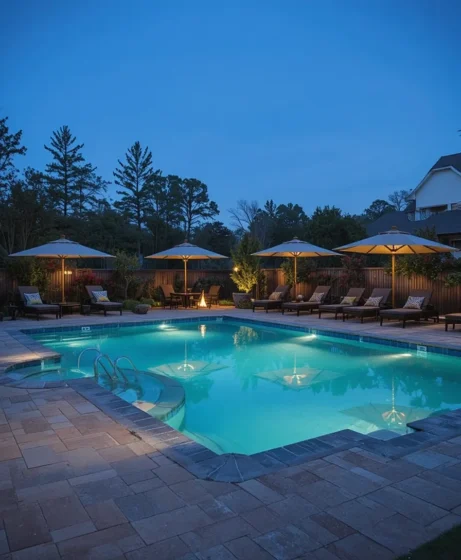 Pool Umbrella Lights