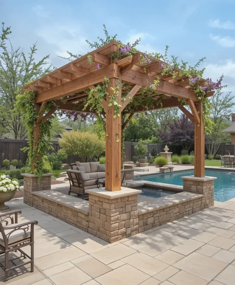 Poolside Pergolas