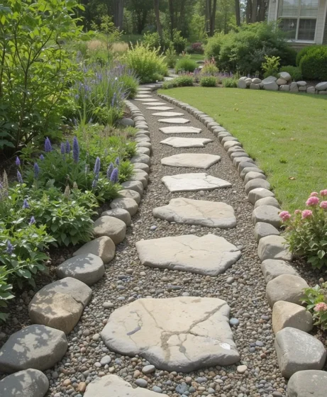 River Rock Pathways