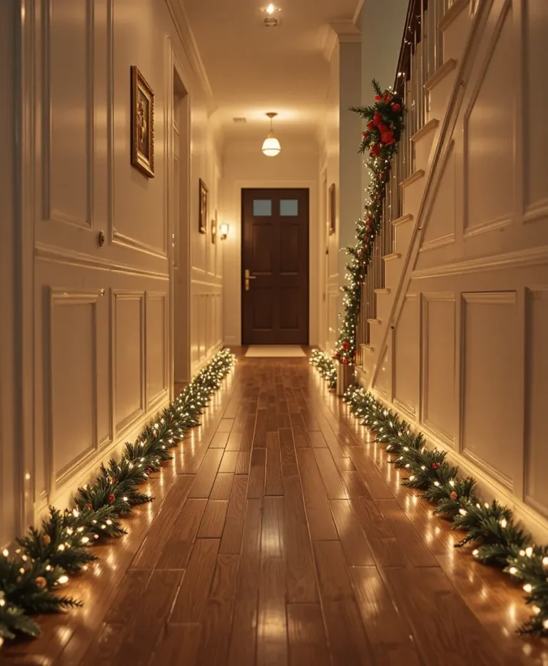 Rope Lights Along Baseboards