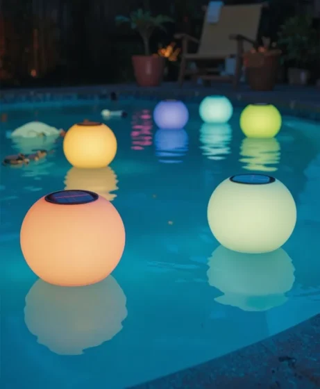 Solar-Powered Floating Orbs