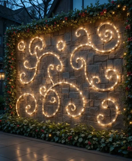 Spiral Light Wall Design