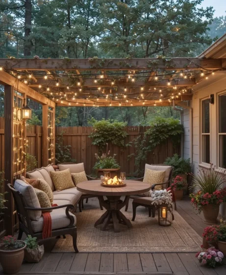 String Lights for a Cozy Ambiance - Patio Lighting Ideas 
