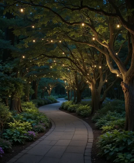 Tree-Mounted Lights for Overhead Glow