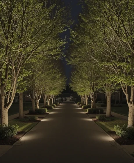 Tree-Mounted Lights for Overhead Illumination