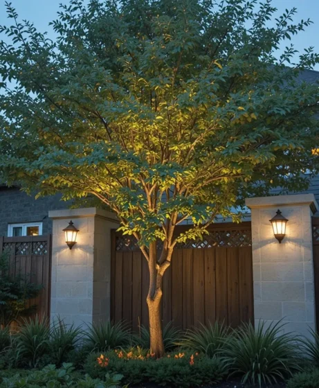 Tree-Mounted Wall Sconces