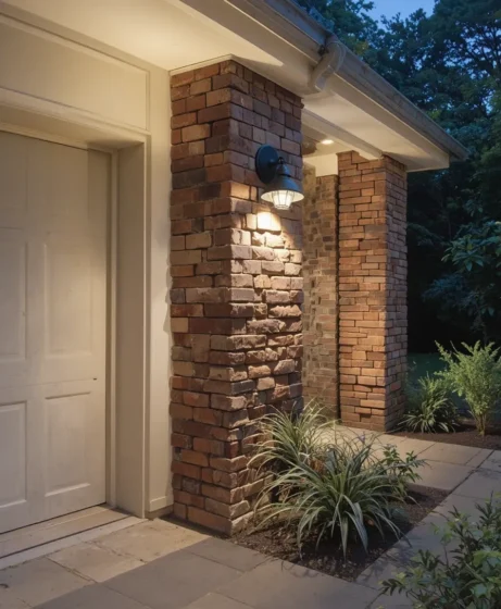 Wall-Mounted Lights Near the Entrance