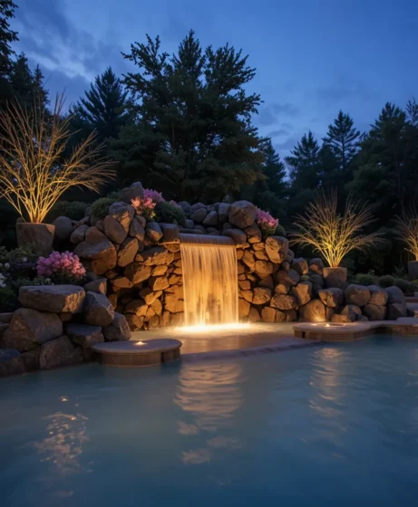 Waterfall Backlighting