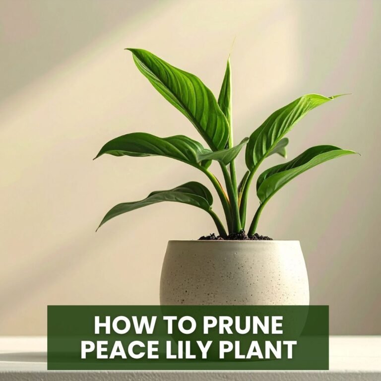 how to prune peace lily plant