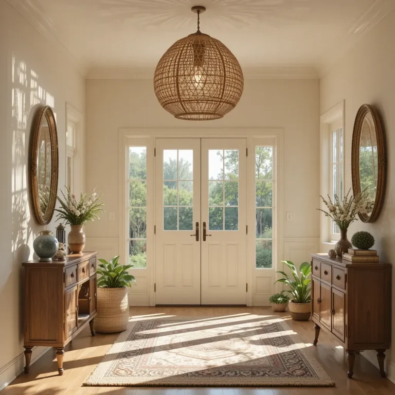 Bohemian Rattan Lights for Natural Warmth