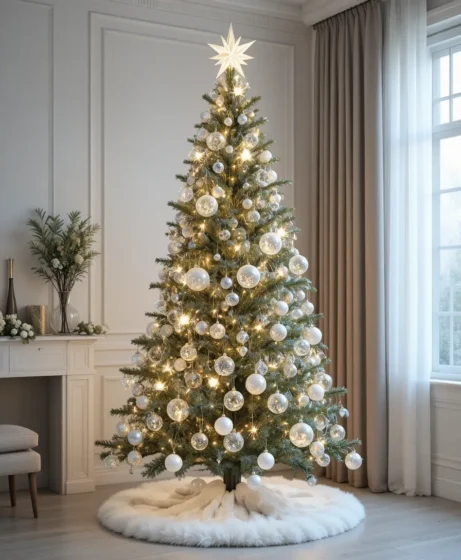 Clear Glass Ornament Tree