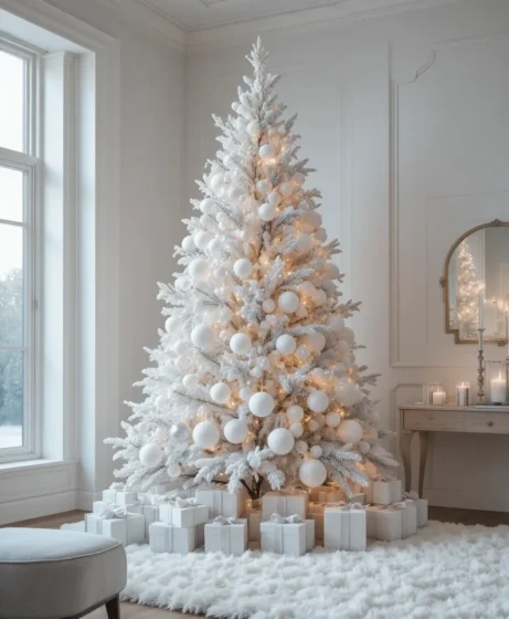 Frosted All-White Tree