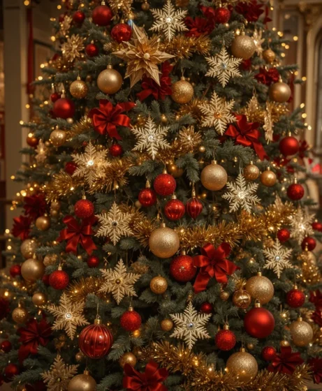 Gold Snowflake Accents