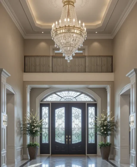 Grand Chandelier for a Dramatic Entry