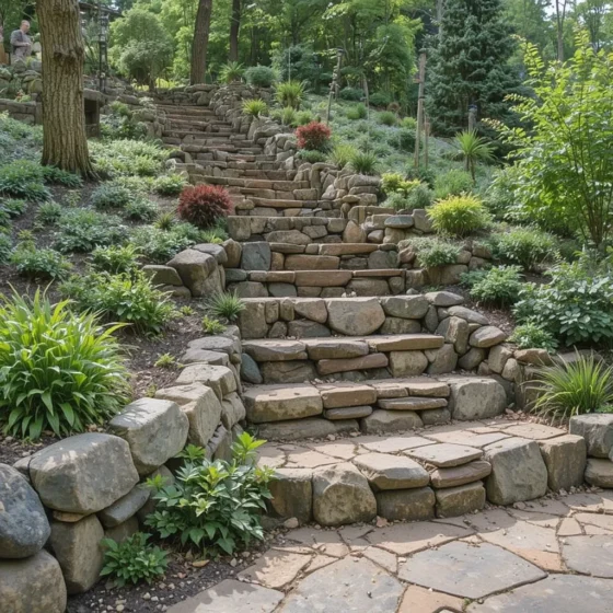 Hillside Rock Steps