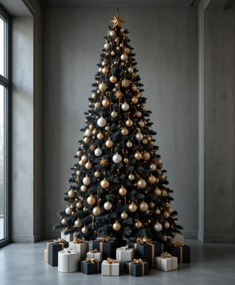 Matte Black Statement Tree