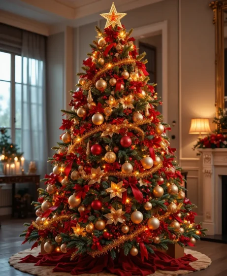 Red and Gold Light Combination