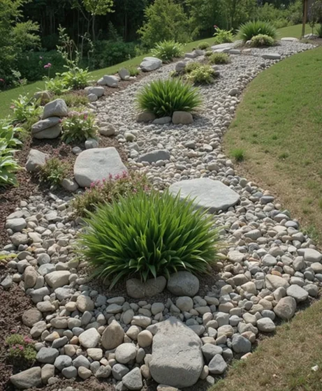 River Rock Ground Cover for Slopes