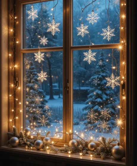 Snowflake String Lights