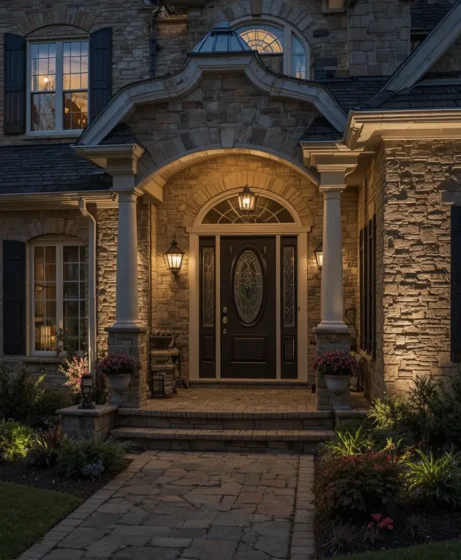 Warm LED Wall Wash Lighting