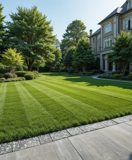 Lawn Stone Edging Ideas