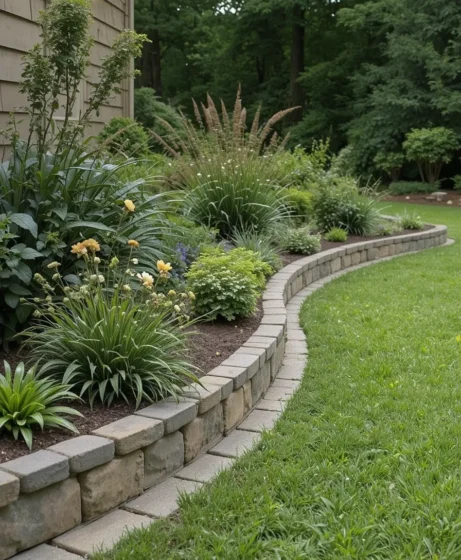 Flagstone Edging for Classic Elegance