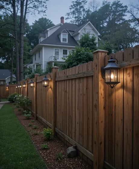 Fence Lighting Ideas