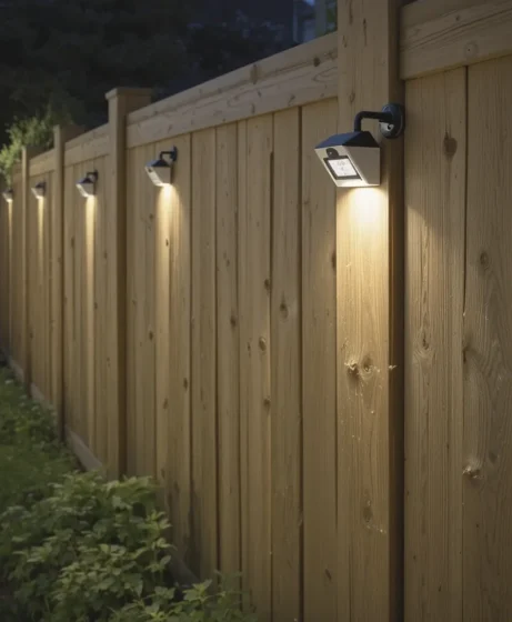 Motion Sensor Fence Lights
