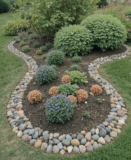 Pebble Framing for Vibrant Contrast